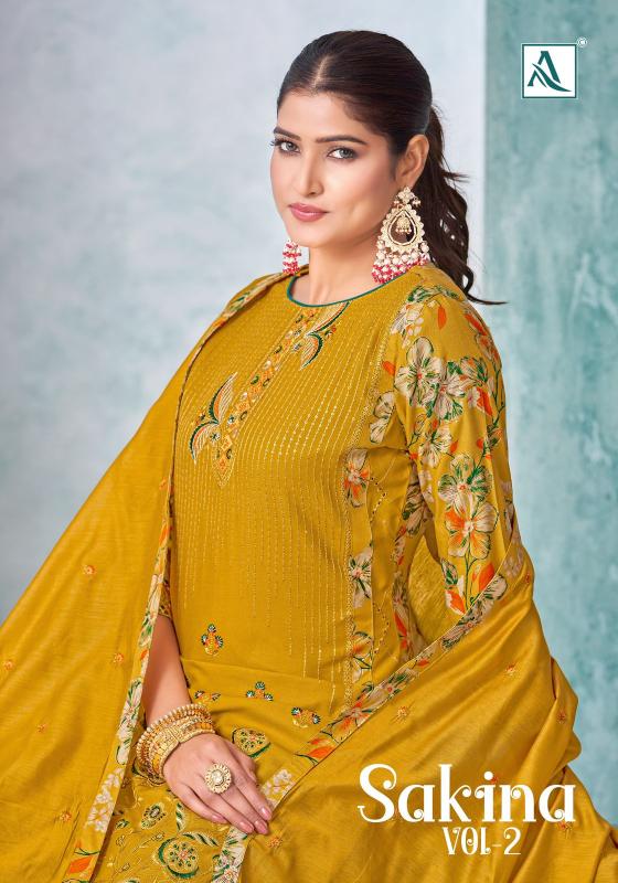 Alok Sakina Vol 2 Catalog dress material wholesale price india