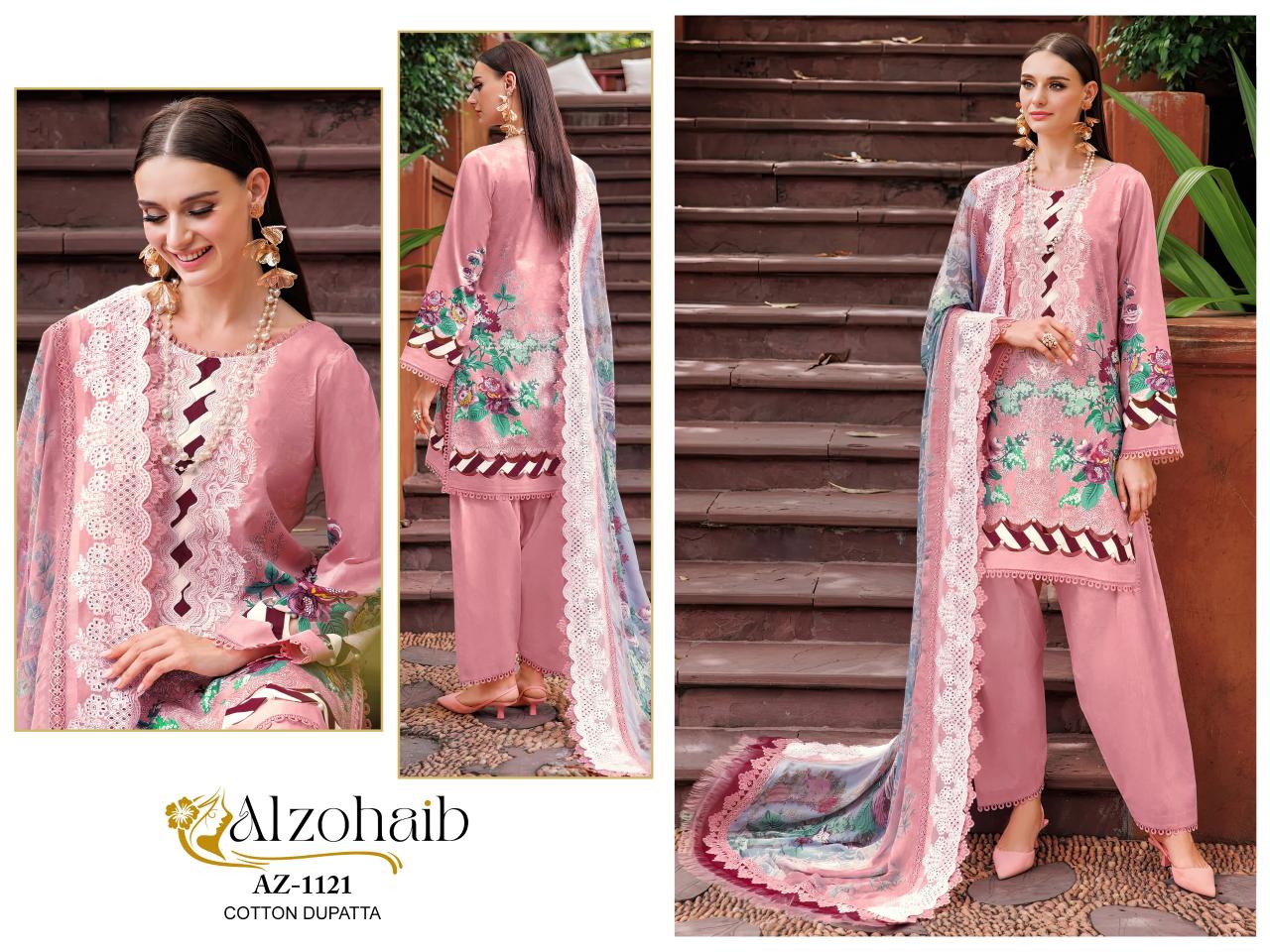 Alzohaib Az 1116 To 1131 Chiffon Dupatta pakistani suits uk