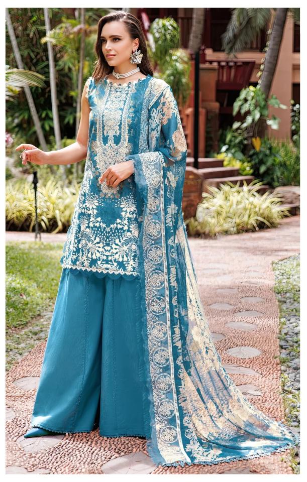 Alzohaib Az 1116 To 1131 Cotton Dupatta pakistani suits with pants