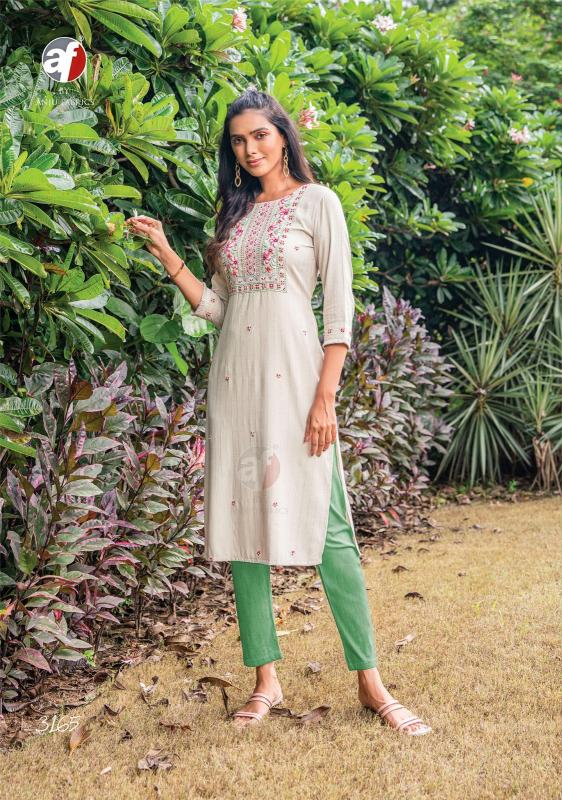 Anju Fabrics Impressive Vol 5 Viscose Rayon Fancy Kurti Wholesale Catalog