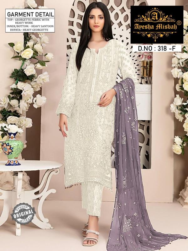 Ayesha Misbah 318 Catalog Georgette pakistani suit ke design