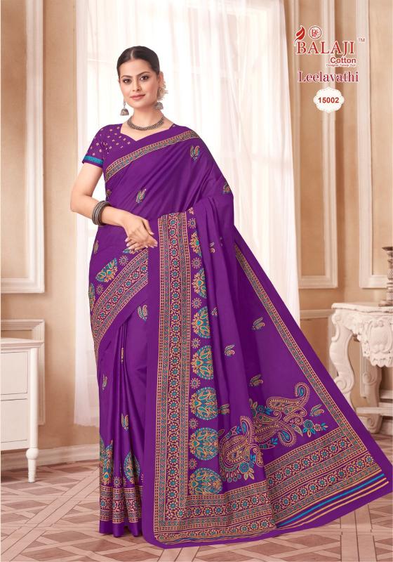 Balaji Leelavathi Vol-15 – Cotton Sarees - Wholesale Catalog