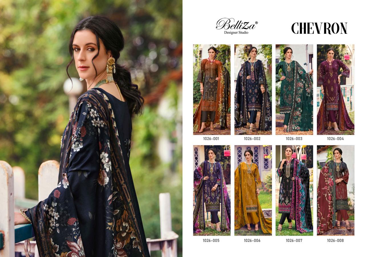 BelliZa Chevron Catalog dress materials low price in india wholesale online