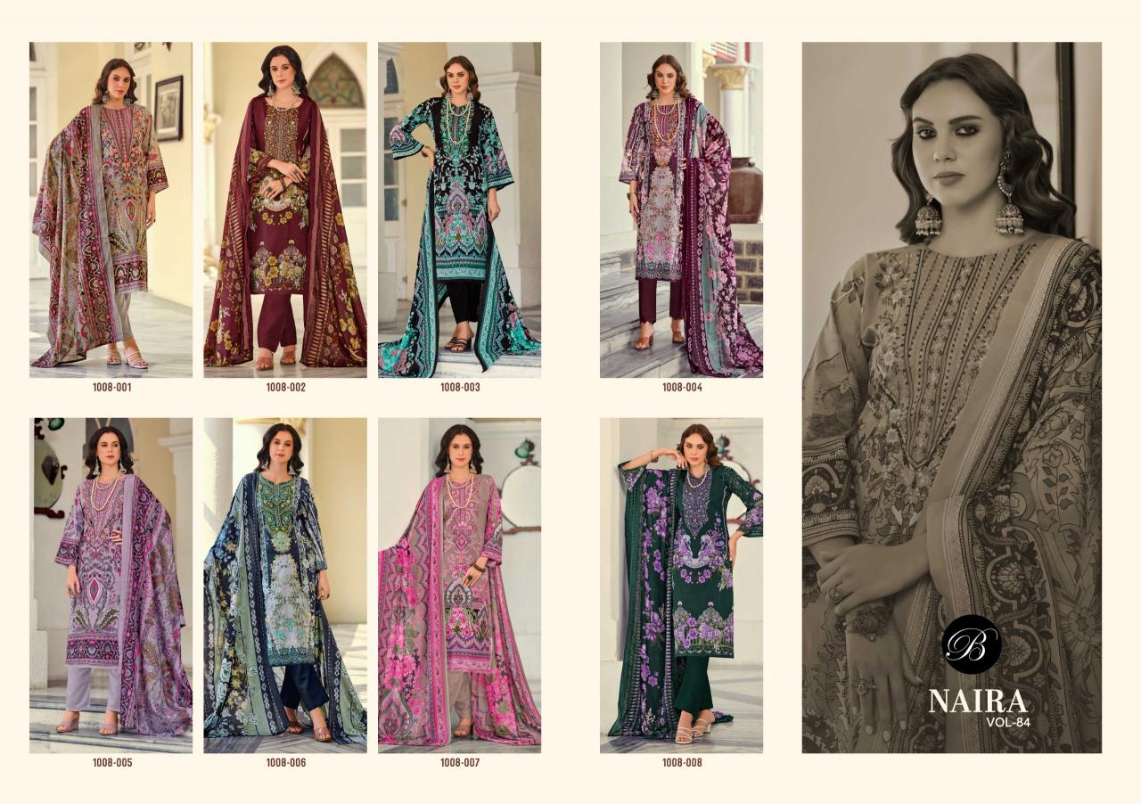 Belliza Naira Vol 84 best online wholesaler of dress materials in surat