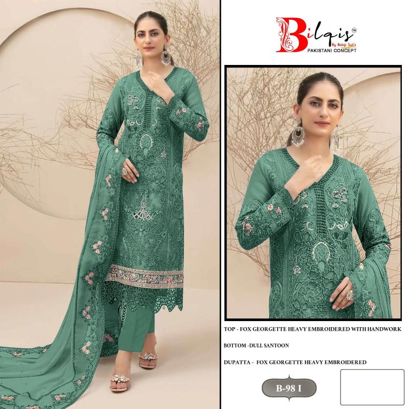 Bilqis B 98 IJKL Catalog pakistani eid suits