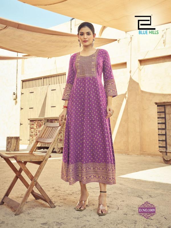 Blue Hills Urvashi Catalog long kurtis wholesale online