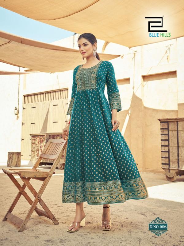 Blue Hills Urvashi Catalog long kurtis wholesale online