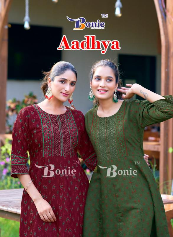 Bonie Aadhya Catalog low range kurti manufacturer in surat