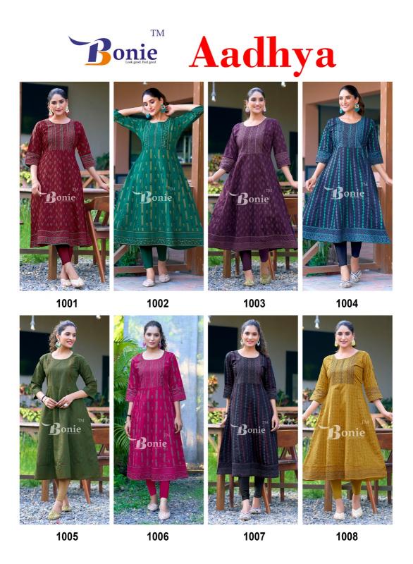 Bonie Aadhya Catalog low range kurti manufacturer in surat