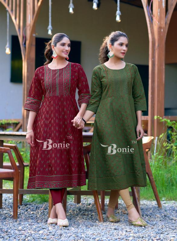 Bonie Aadhya Catalog low range kurti manufacturer in surat