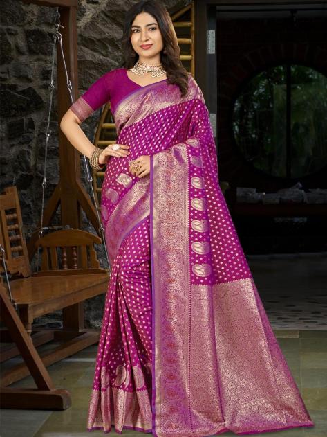 Bunawat Amritulya Silk top saree shopping destinations in india