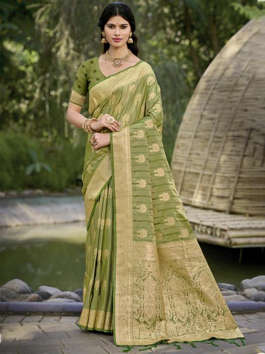 Bunawat Pitambari golden border saree online india