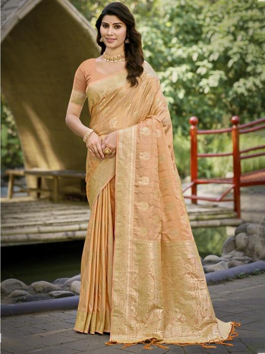 Bunawat Pitambari golden border saree online india