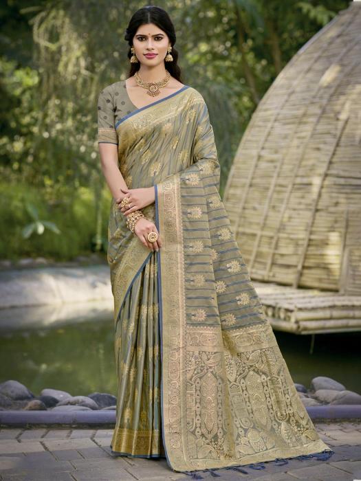 Bunawat Pitambari golden border saree online india