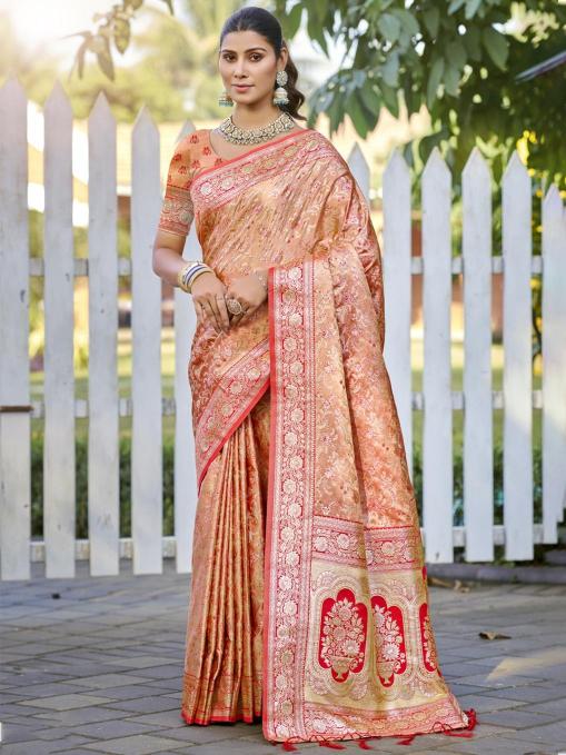 Bunawat Saraswati buy latest pure silk sarees online india