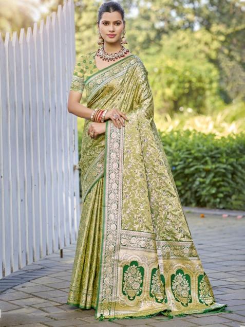 Bunawat Saraswati buy latest pure silk sarees online india