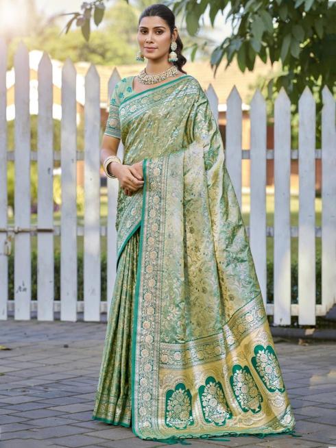 Bunawat Saraswati buy latest pure silk sarees online india