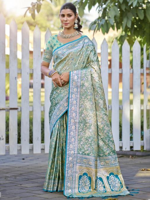 Bunawat Saraswati buy latest pure silk sarees online india