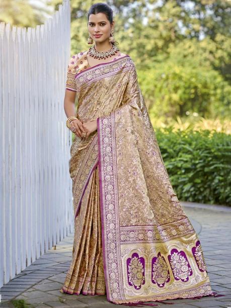 Bunawat Saraswati buy latest pure silk sarees online india