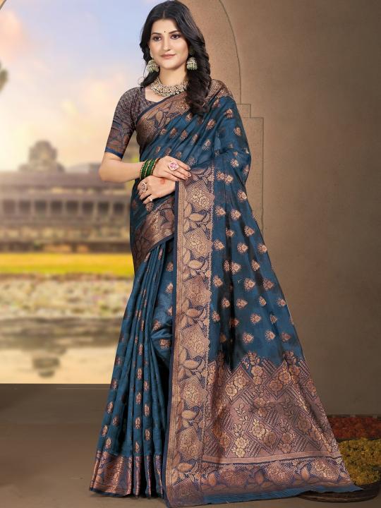 Bunawat Shakuntala Vol 2 Catalog gold colour softsilk saree online india