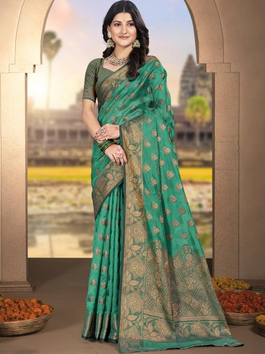 Bunawat Shakuntala Vol 2 Catalog gold colour softsilk saree online india