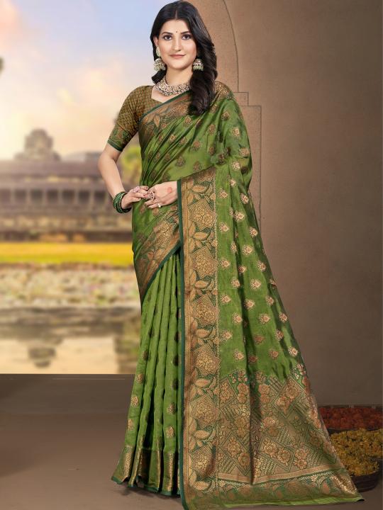 Bunawat Shakuntala Vol 2 Catalog gold colour softsilk saree online india