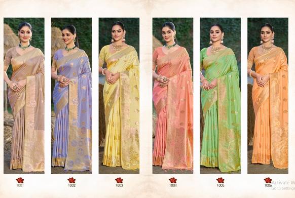 Bunawat Srivali Silk Catalog checks sarees online india