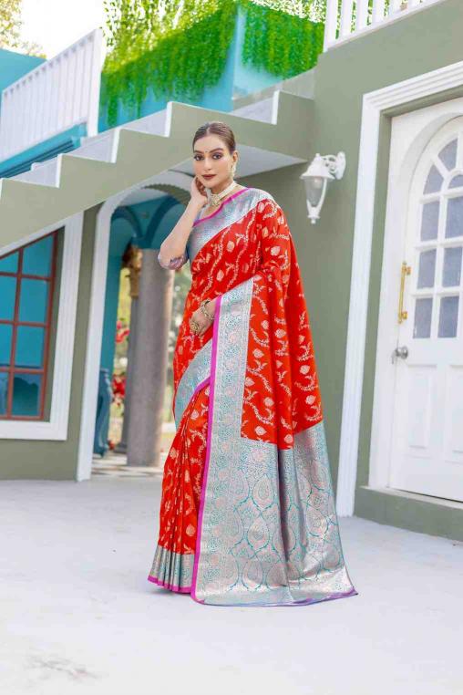 Dazira Kc 3059 Wedding Wear Banarasi Satin Silk sarees online buy india