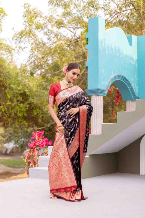 Dazira Kc 3059 Wedding Wear Banarasi Satin Silk sarees online buy india