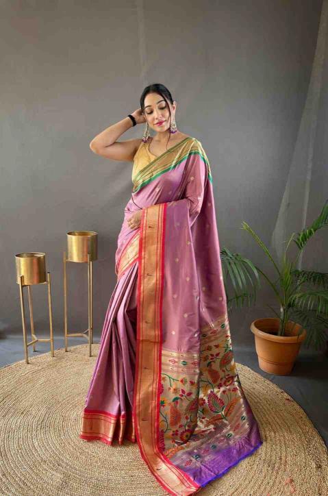 Dazira Kc 3066 Paithani Silk south india shopping mall paithani saree