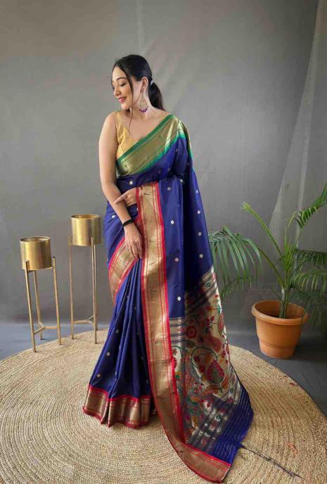 Dazira Kc 3066 Paithani Silk south india shopping mall paithani saree