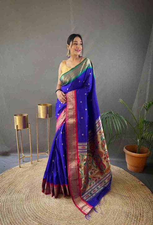 Dazira Kc 3066 Paithani Silk south india shopping mall paithani saree