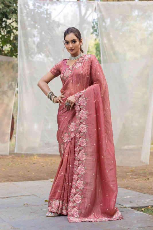 Dazira KC 3071 Designer Embroidered Silk Saree Wholesale Catalog