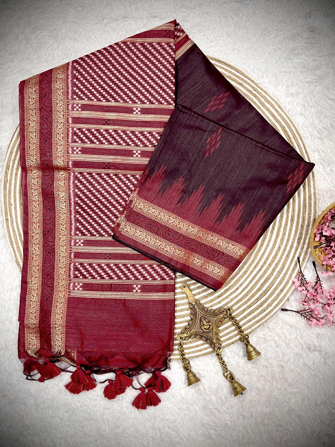 Dazira Soft Tussar Silk temple sarees of south india