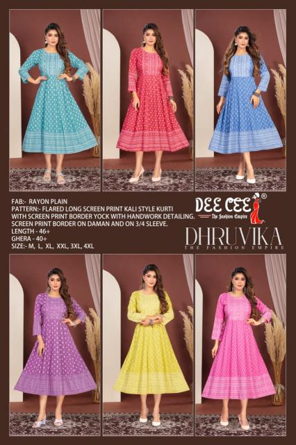 Deecee Dhruvika Catalog best online kurtis wholesaler