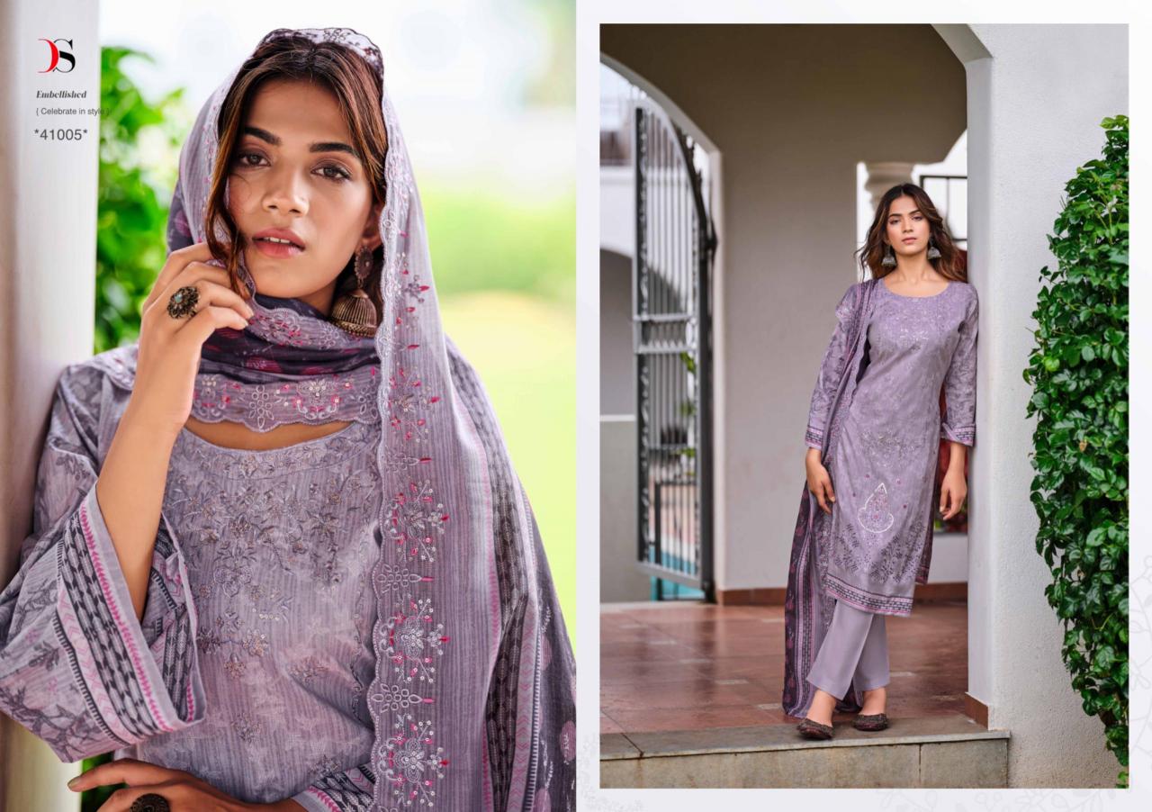 Deepsy Bin Saeed 10 Nx 41005 and 41006 Catalog wholesalers of pakistani suits in pakistan