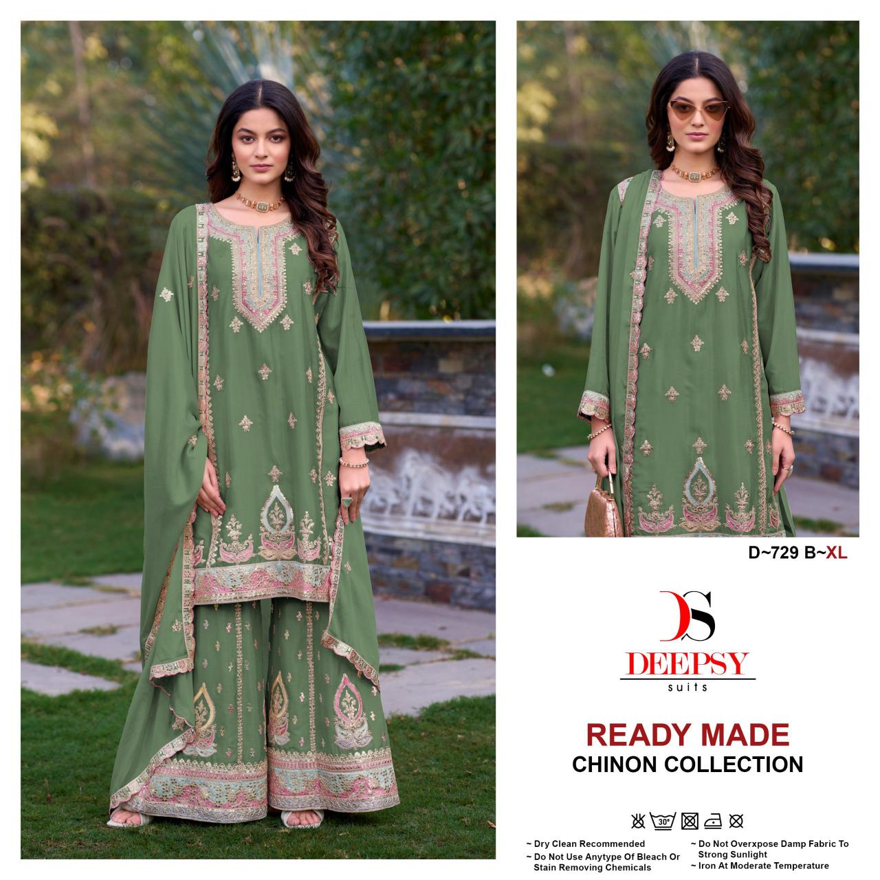 Deepsy D 729 Catalog Embroidered pakistani ready to wear suits online