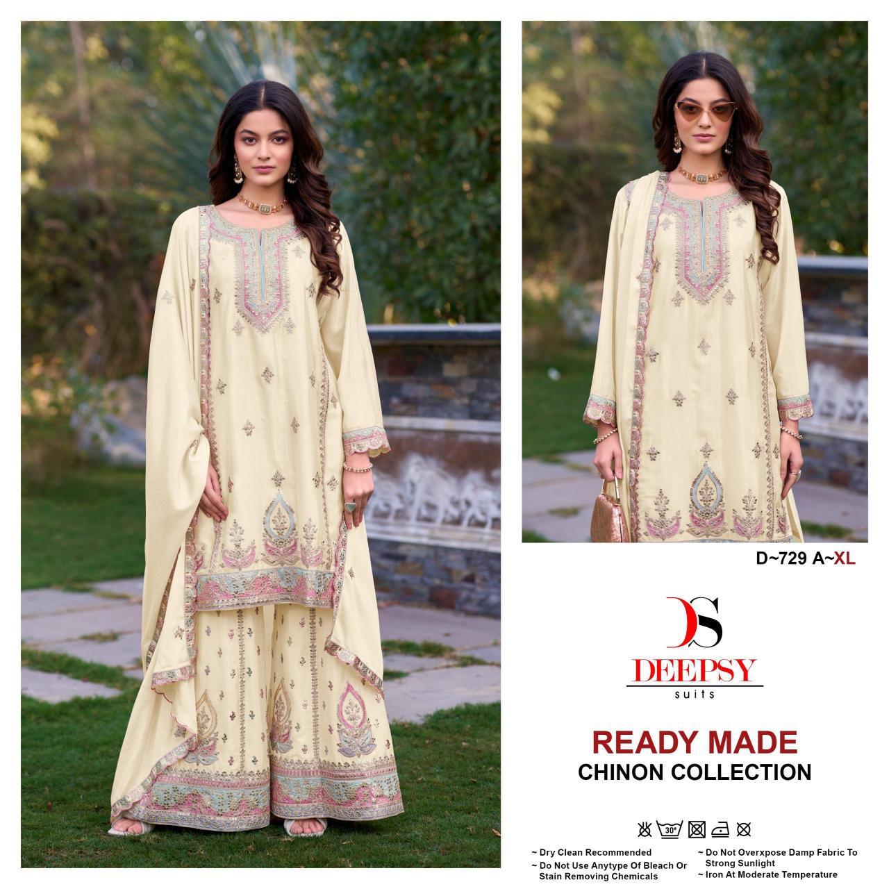 Deepsy D 729 Catalog Embroidered pakistani ready to wear suits online