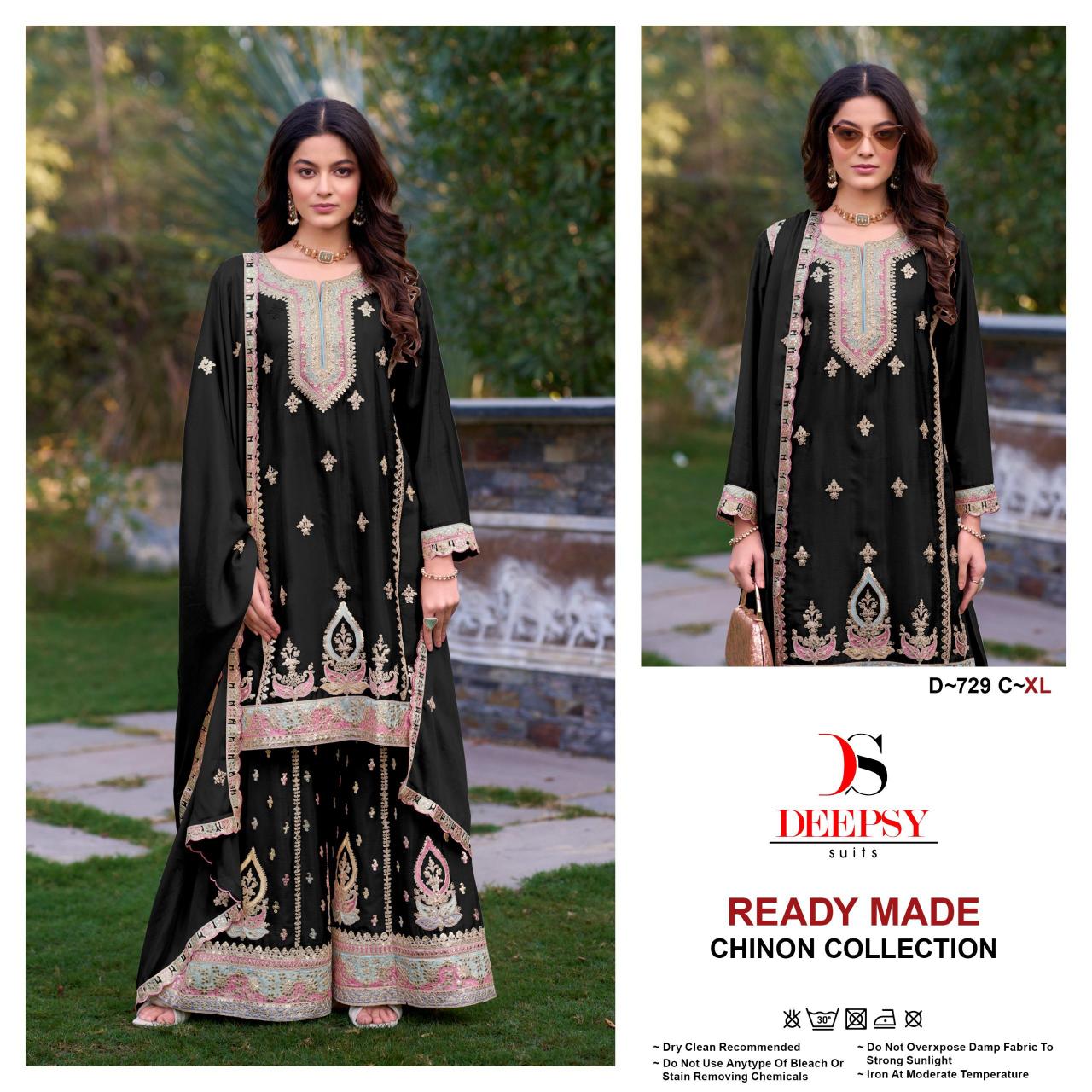 Deepsy D 729 Catalog Embroidered pakistani ready to wear suits online