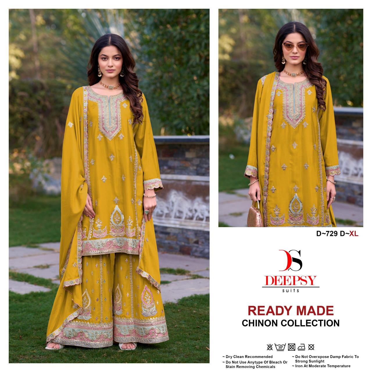 Deepsy D 729 Catalog Embroidered pakistani ready to wear suits online