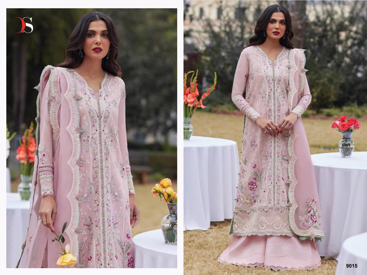 Deepsy Elan Lawn 25 Catalog suit sleeves design pakistani