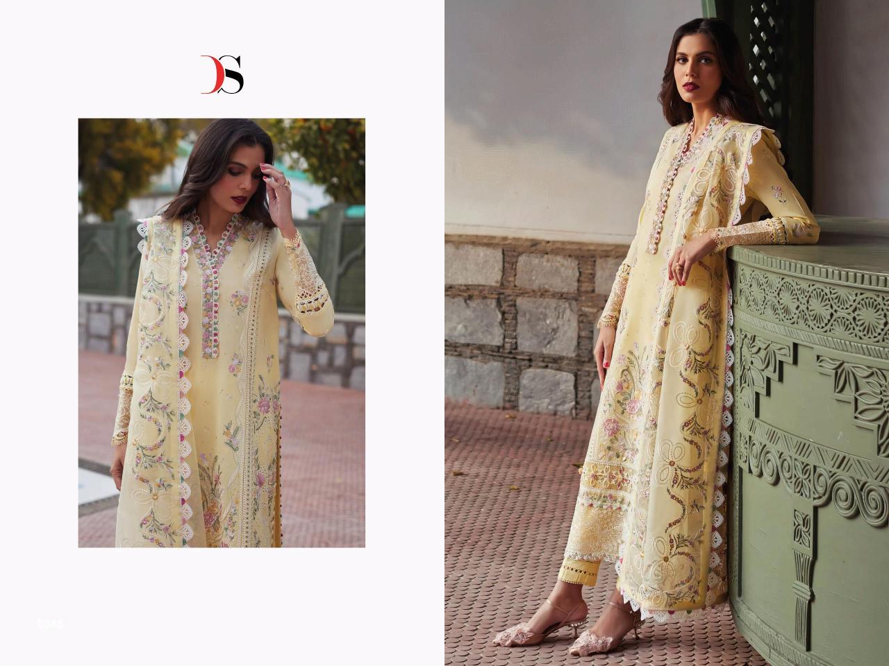 Deepsy Elan Lawn 25 Catalog suit sleeves design pakistani