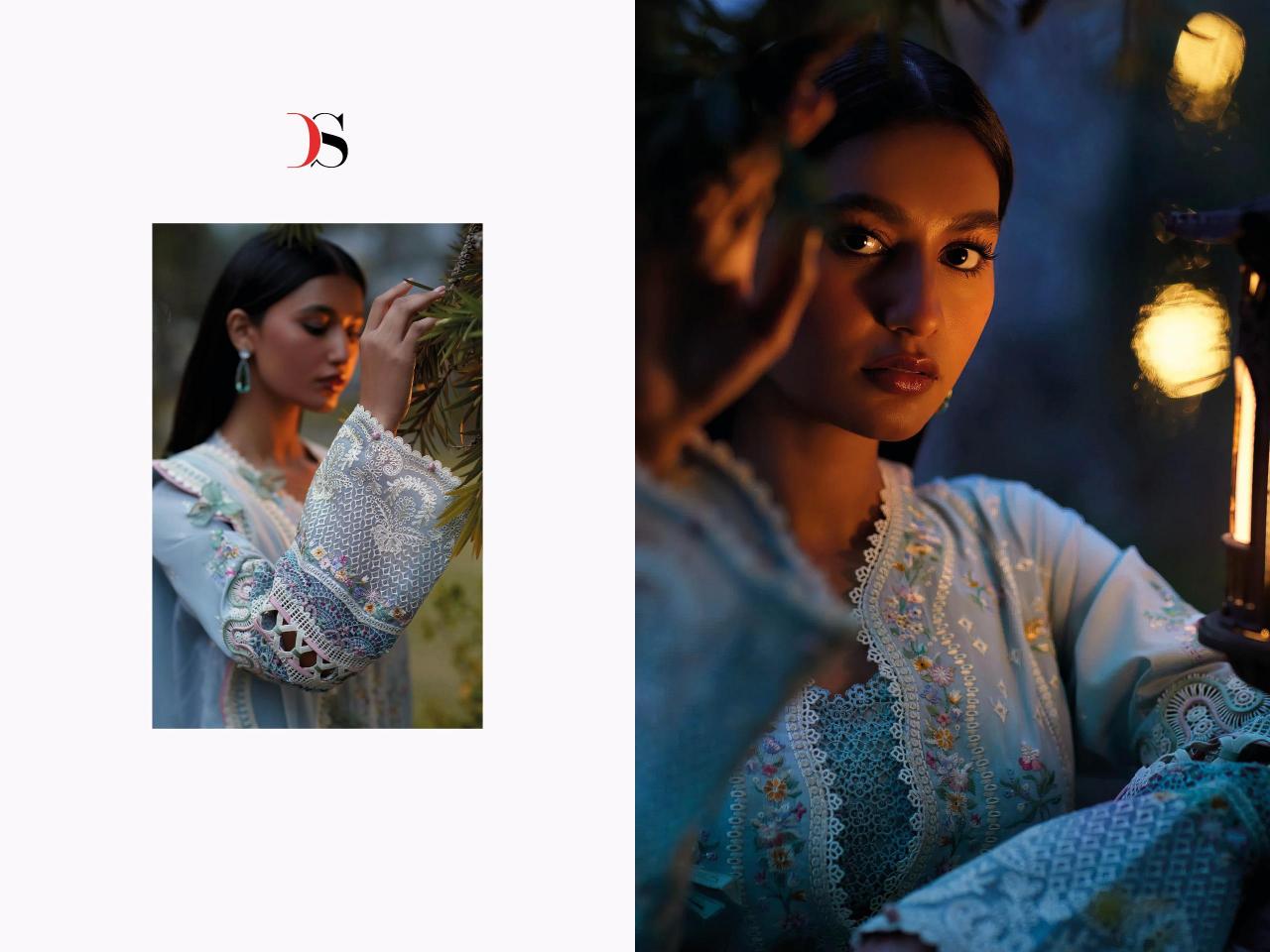 Deepsy Elan Lawn 25 Catalog suit sleeves design pakistani