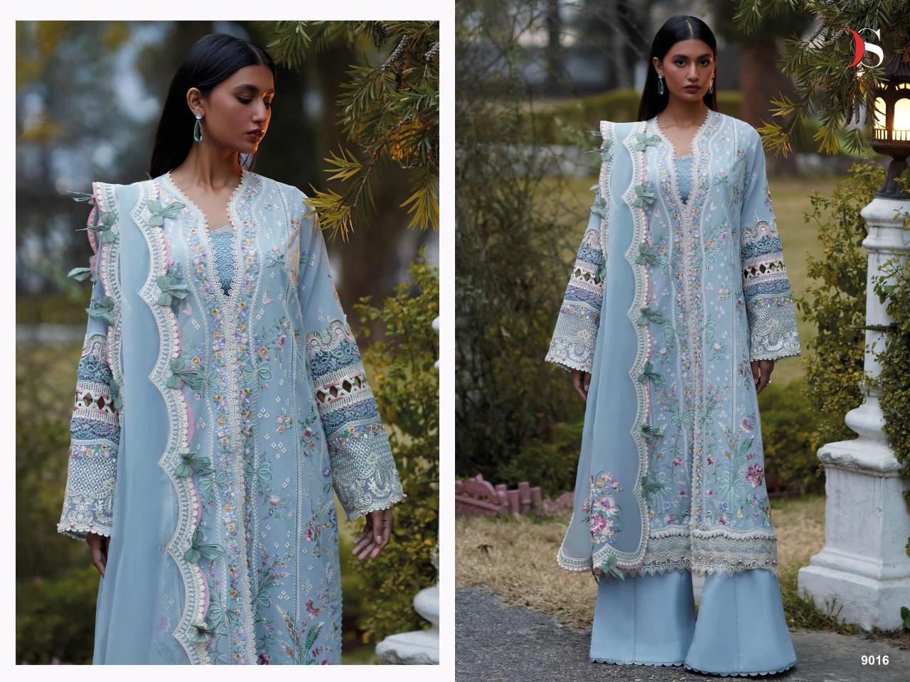 Deepsy Elan Lawn 25 Catalog suit sleeves design pakistani