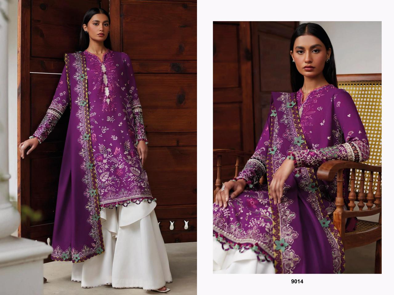 Deepsy Elan Lawn 25 Catalog suit sleeves design pakistani