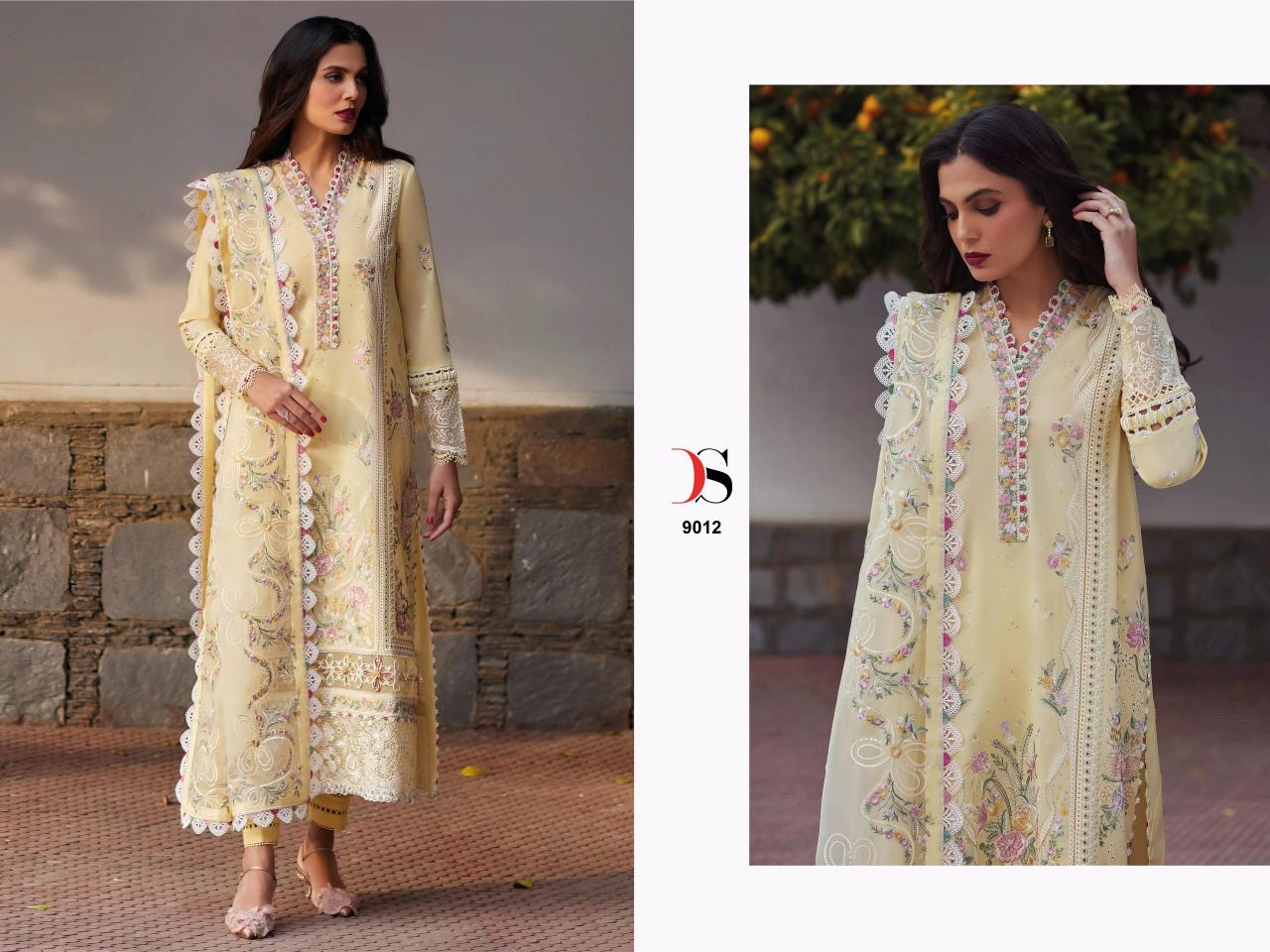 Deepsy Elan Lawn 25 Catalog suit sleeves design pakistani