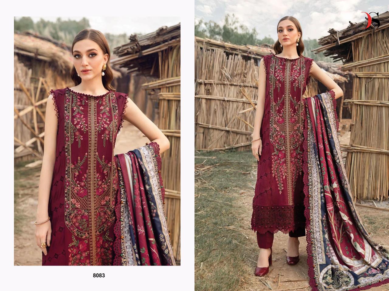 Deepsy Maria B Embroidered Rayon Cotton Dupatta online pakistani suits wholesale