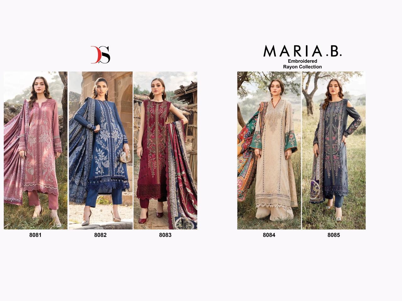 Deepsy Maria B Embroidered Rayon Cotton Dupatta online pakistani suits wholesale