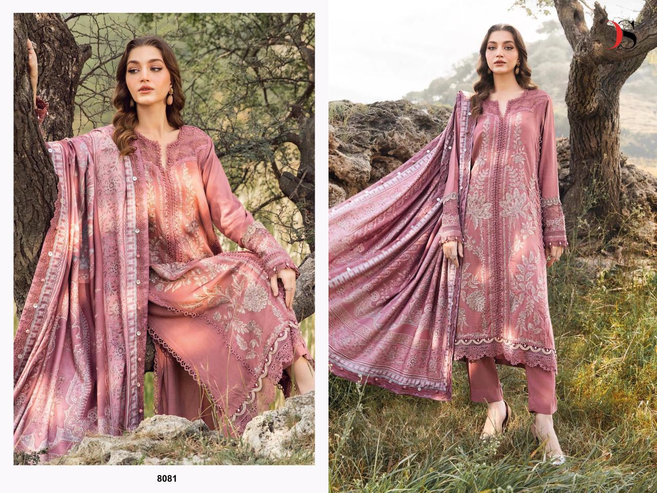 Deepsy Maria B Embroidered Rayon Cotton Dupatta online pakistani suits wholesale