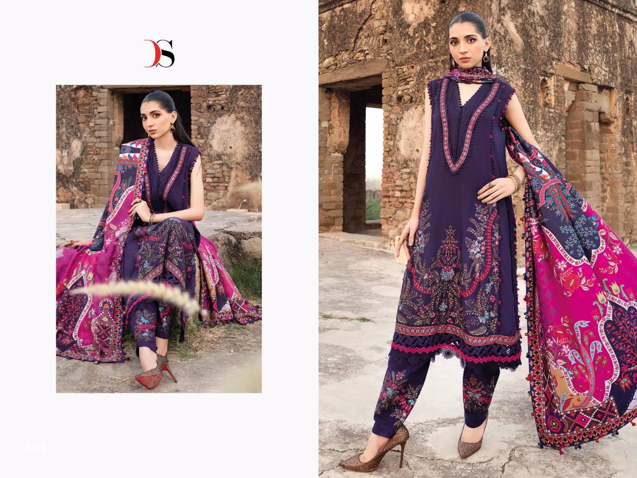 Deepsy Maria B Embroidered Vol 2 Rayon Catalog Cotton Dupatta pakistani ladies suit